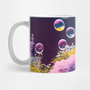 Rainbow bubble garden Mug